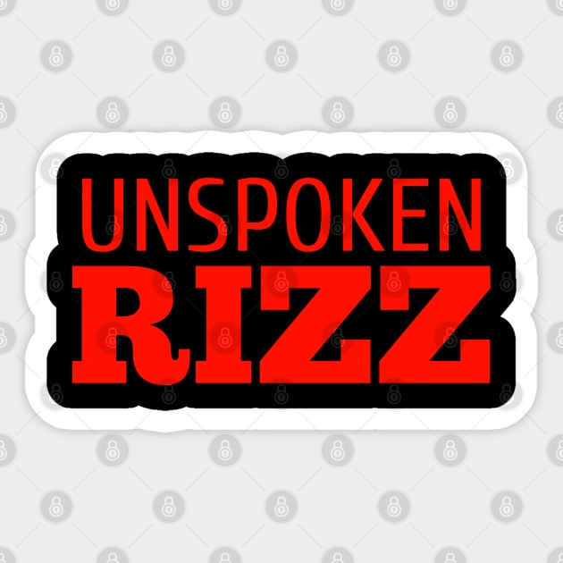 Unspoken Rizz Sticker by MaystarUniverse